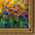 Cornflowers 45 Reproduction with Black Crackle Frame, 26" x 30"