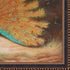 Peacock and Peacock Butterfly, 1917 with Verona Black and Gold Braid, 34.75" x 44.75"