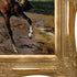 The Amazon with Puppy with Victorian Gold Frame, 28" x 32"