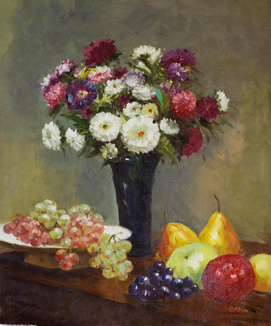 Asters and Fruit on a Table