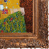 The Kiss (Full view) with Burgeon Gold Frame, 29.5" x 33.5"