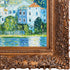 Church in Cassone (Landscape with Cypress) with Burgeon Gold Frame, 29.5" x 33.5"