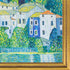 Church in Cassone (Landscape with Cypress) with Versailles Gold Queen Frame, 35" x 45"