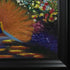 Peacock in the Artist's Garden with Black Matte Frame, 25" x 29"