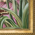 Blue Lily and Large Butterfly with Verona Gold Braid Frame, 24.75" x 28.75"