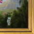 Orchid and Hummingbird Near a Mountain Waterfall, 1902 with Versailles Gold Queen Frame, 25" x 29"