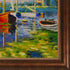 Red Boats at Argenteuil with Verona Cafe Frame, 24" x 28"