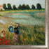 Poppy Field in Argenteuil with Versailles Silver Salon Frame, 40" x 52"