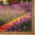 Artist's Garden at Giverny with Versailles Gold Frame, 27.5" x 39.5"