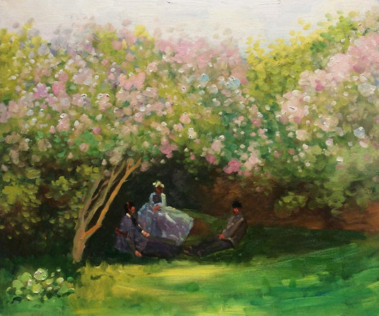 Resting Under the Lilacs