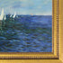 Cliffs and Sailboats at Pourville with Versailles Gold Queen Frame, 25" x 29"