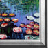 Water Lilies (pink) with Athenian Silver Frame, 25" x 29"