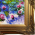 Water Lilies (Blue-Green) with Victorian Gold Frame, 28" x 32"