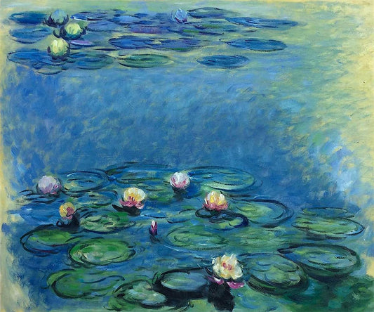 Water Lilies (Blue/Grey)