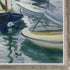 Boats At Rest, At Petit-Gennevilliers with Champagne Silhouette Frame, 22.4" x 26.4"