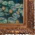 Water Lilies (Luxury Line) (Silver and Gold) with Burgeon Gold Frame, 29.5" x 33.5"