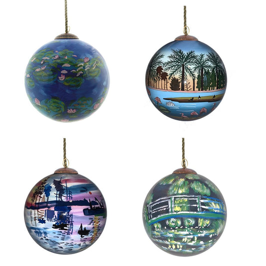 Water Ways Glass Ornament Collection (Set of 4)