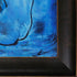 Blue Nude with Veine D'Or Bronze Scoop Frame, 26.5" x 30.5"