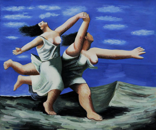 Two Women Running on the Beach (The Race)