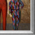 Acrobat and Young Harlequin with Athenian Silver Frame, 29" x 41"