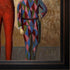 Acrobat and Young Harlequin with Veine D'Or Bronze Angled Frame, 29" x 41"