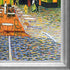 Cafe Terrace at Night with Athenian Silver Frame, 29" x 41"