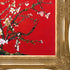 Branches of an Almond Tree in Blossom, Ruby Red with Victorian Gold Frame, 32" x 44"