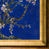 Branches of an Almond Tree in Blossom, Sapphire Blue with Athenian Gold Frame, 25" x 29"