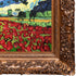 Starry Poppies Collage with Burgeon Gold Frame, 29.5" x 33.5"