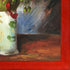 Vase with Red Poppies, 1886 with Stiletto Red Frame, 23.5" x 27.5"