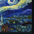 Starry Night with Studio Black Wood Frame, 21.5" x 25.5"