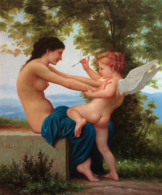 Young Girl Defending Herself Against Eros, 1880